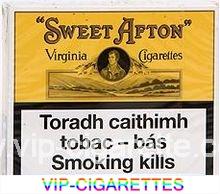Sweet Afton Virginia Cigarettes wide flat hard box