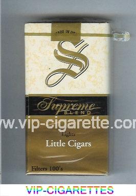 Supreme Blend Little Cigars Lights 100s Cigarettes soft box