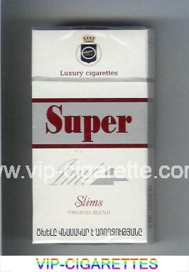 Super Slims Virginia Blend 100s Luxury Cigarettes hard box