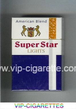 Super Star American Blend Lights Cigarettes hard box
