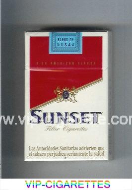 Sunset Cigarettes hard box
