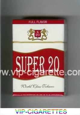 Super 20 Full Flavor Cigarettes hard box