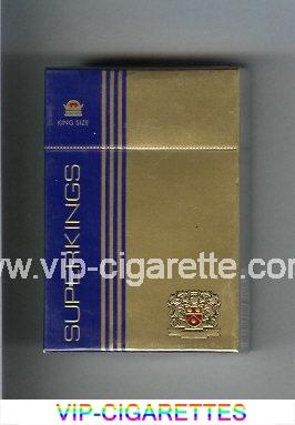 Superkings gold and blue Cigarettes hard box