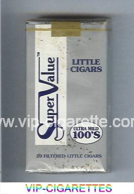 Super Value Ultra Mild 100s Little Cigars Cigarettes soft box