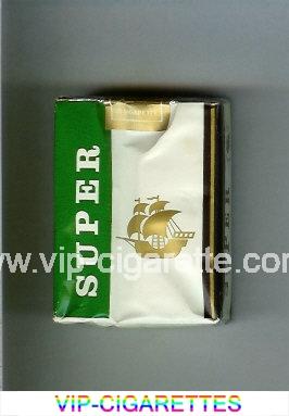 Super white and green Cigarettes soft box