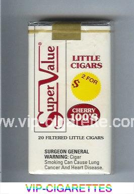 Super Value Cherry 100s Little Cigars Cigarettes soft box