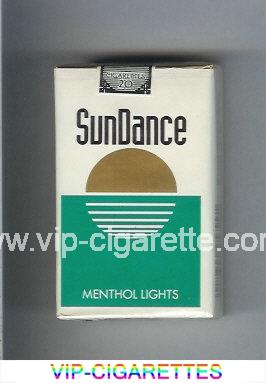 SunDance Menthol Lights Cigarettes soft box