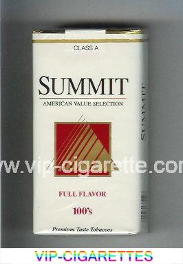 Summit Full Flavor 100s Cigarettes soft box