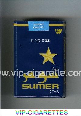 Sumer Star Cigarettes blue soft box