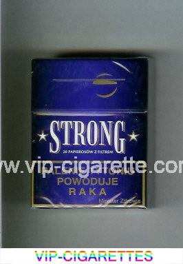 Strong cigarettes blue hard box