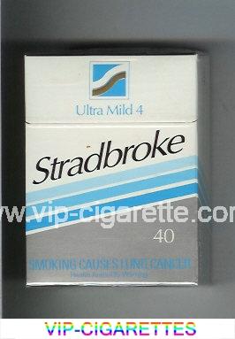 Stradbroke Ultra Mild 4 40 cigarettes hard box