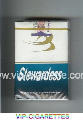 Stewardess cigarettes white and blue soft box