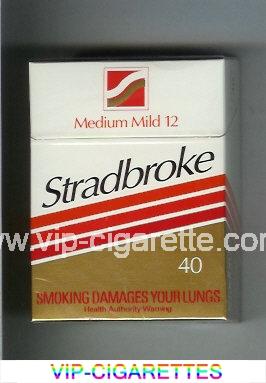 Stradbroke Medium Mild 12 40 cigarettes hard box