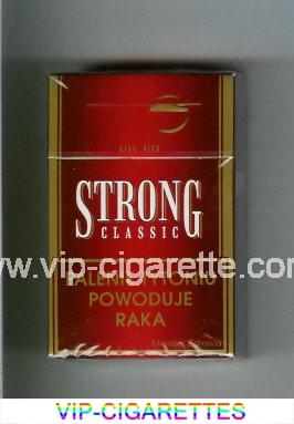 Strong Classic cigarettes red hard box