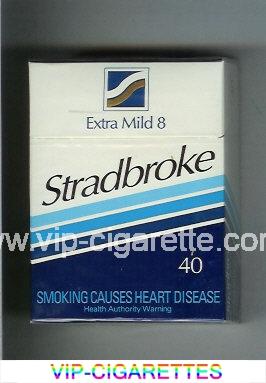 Stradbroke Extra Mild 8 40 cigarettes hard box