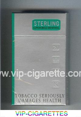 Sterling Menthol 100s cigarettes hard box