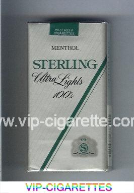 Sterling Ultra Lights 100s Menthol cigarettes soft box