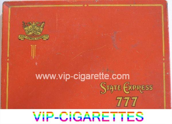 777 State Express 50 cigarettes wide flat hard box