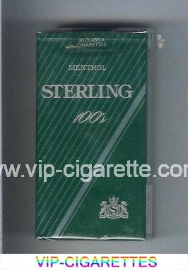 Sterling Menthol 100s cigarettes soft box