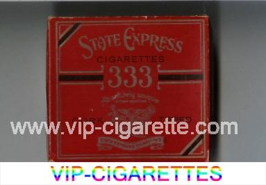 State Express 333 Cork Tipped cigarettes wide flat hard box