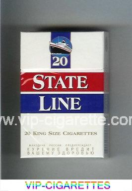 State Line 20 cigarettes hard box