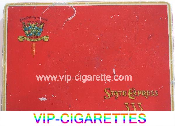 State Express 333 Three Threes 50 cigarettes wide flat hard box