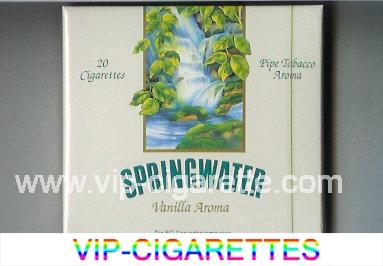 Springwater cigarettes wide flat hard box
