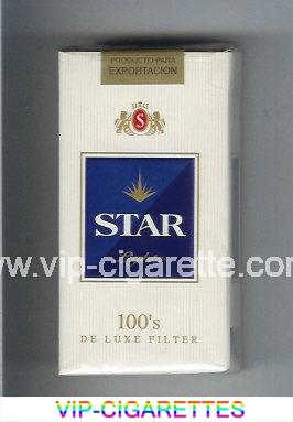 Star Lights 100s De Luxe Filter Cigarettes soft box