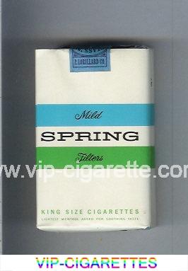 Spring Mild Filters Menthol Cigarettes soft box