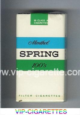 Spring Menthol 100s Cigarettes soft box