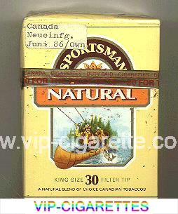 Sportsman Natural 30 Cigarettes hard box