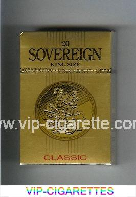 Sovereign Classic cigarettes gold hard box