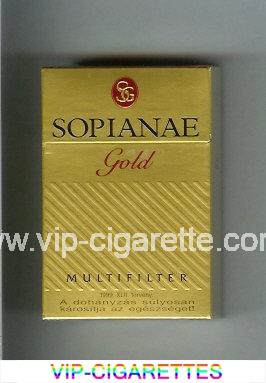 Sopianae Gold Multifilter cigarettes hard box