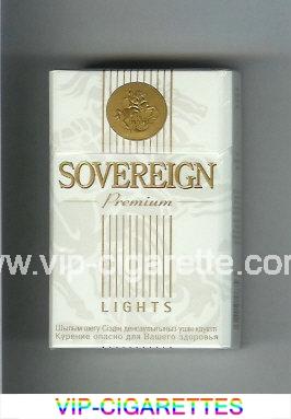 Sovereign Premium Lights cigarettes white hard box