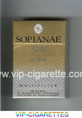 Sopianae Gold Ultra Multifilter cigarettes hard box