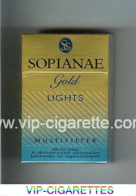Sopianae Gold Lights Multifilter cigarettes hard box