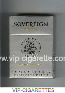 Sovereign Lights Benson and Hedges cigarettes silver hard box