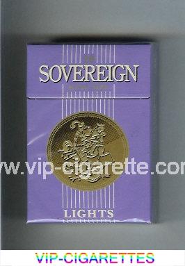 Sovereign Lights cigarettes blue hard box