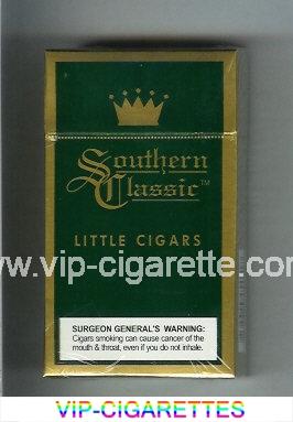 Southern Classic Little Cigars 100s cigarettes Menthol hard box