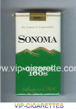 Sonoma Menthol 100s cigarettes soft box