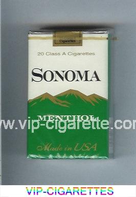Sonoma Menthol cigarettes soft box