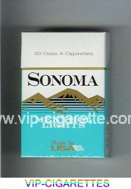 Sonoma Menthol Lights cigarettes hard box