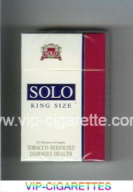 Solo cigarettes white and red hard box
