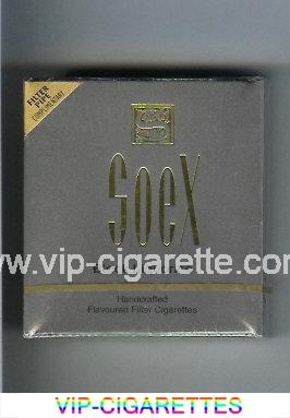 Soex Black Liguorice cigarettes wide flat hard box