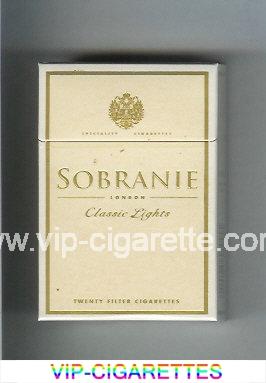 Sobranie London Classic Lights cigarettes hard box