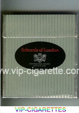 Sobranie of London International Virginia Filter De Luxe 100s cigarettes wide flat hard box