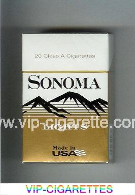 Sonoma Lights cigarettes hard box