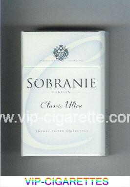 Sobranie London 'C' Classic Ultra cigarettes hard box