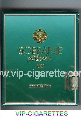 Sobranie of London Menthol 100s cigarettes wide flat hard box