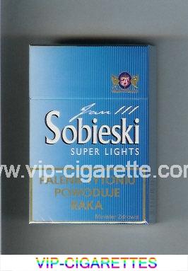 Sobieski Jan 111 Super Lights cigarettes blue hard box